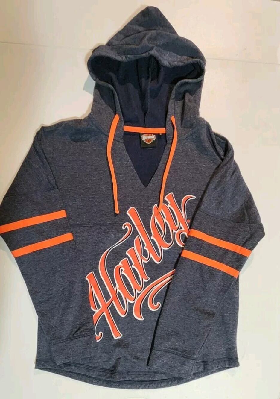 Harley Davidson Women's Relaxed Fit Motorcycle Hoodie Graphic Long Sleeve Size S